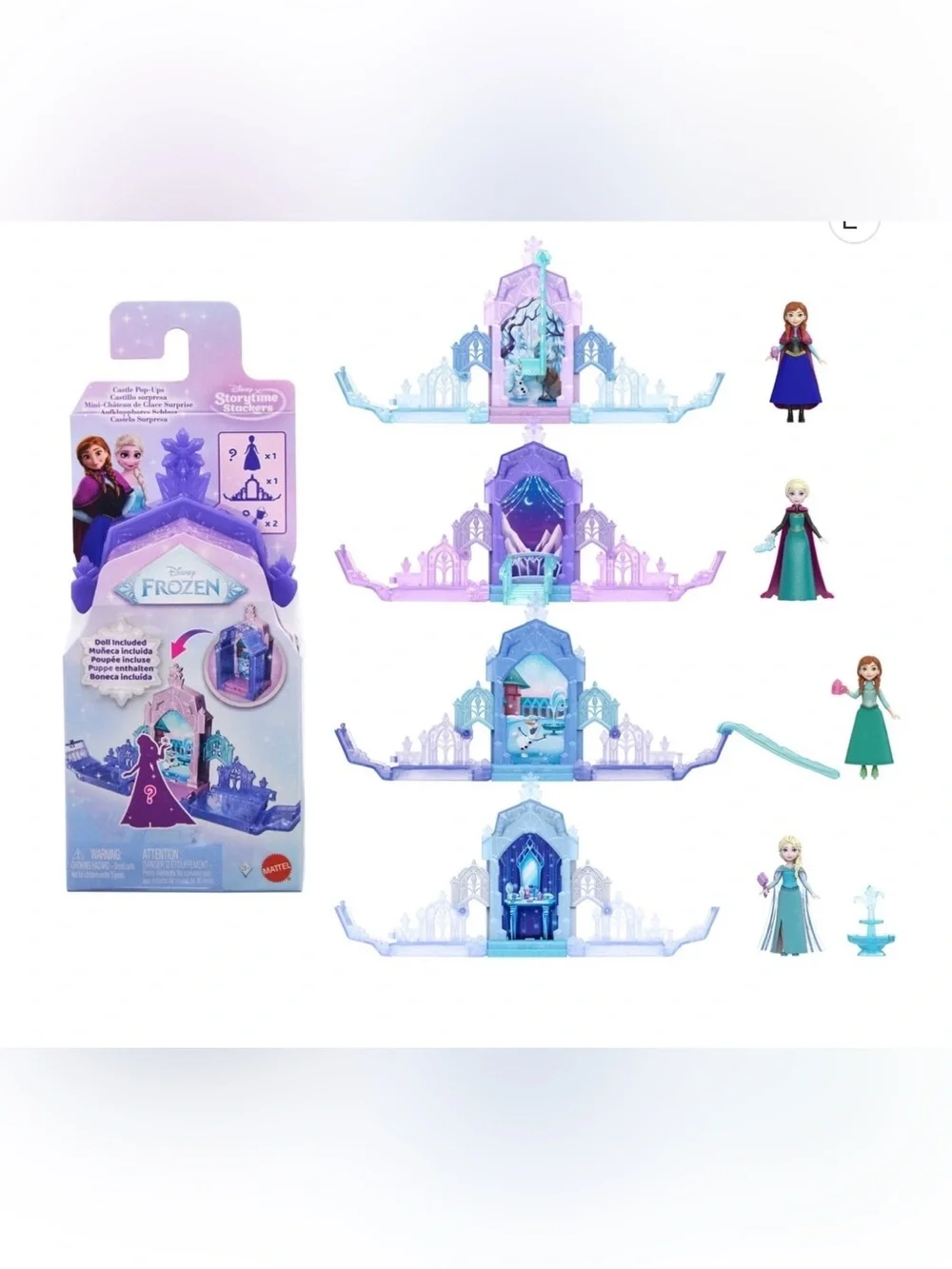 Mattel Disney Frozen Anna Or Elsa Pop-Up Castle (Character May Vary) New Sealed